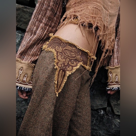 Grey wool harem pants aladdin pants Anuttara crafts - Picture 4 of 15